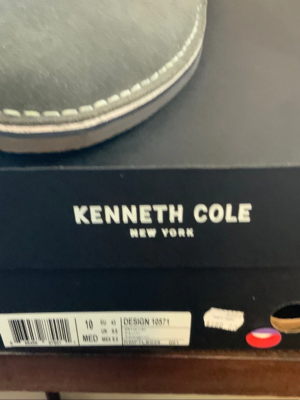 Kenneth Cole Gray Suede Chukka Boot with Cream Laces. ‘DESIGN 10571”